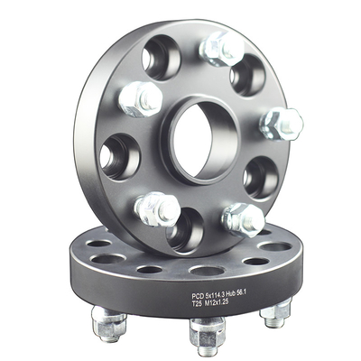 25mm HubcentricはSUBARU 5x114.3のためのアルミニウム車輪のスペーサを造った
